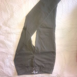 Green high waisted jeans!